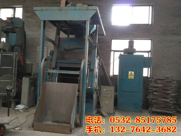 河南鑄造廠老客戶買的履帶自動上料拋丸機